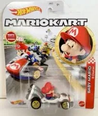 Hot Wheels Mario Kart Baby Mario in B-Dasher Kart